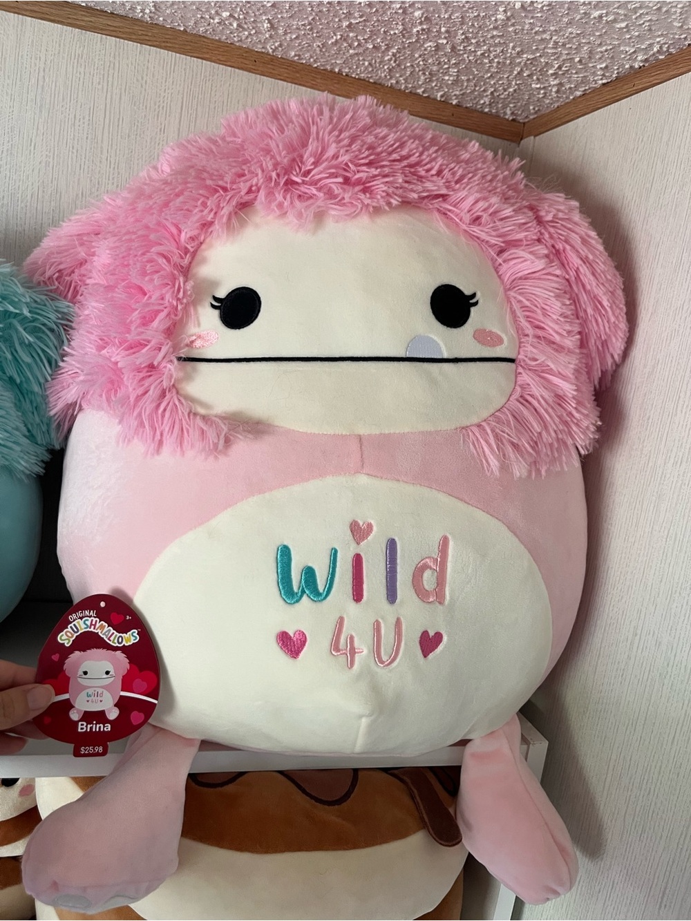 16” Brina vday wild 4 u Bigfoot squishmallow
